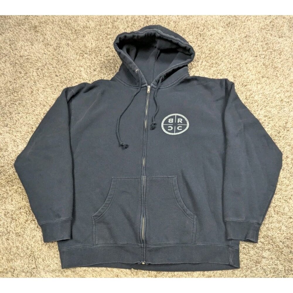 Black Rifle Coffee Company Sweatshirt Mens XL Full Zip Black Logo Hoodie Hooded